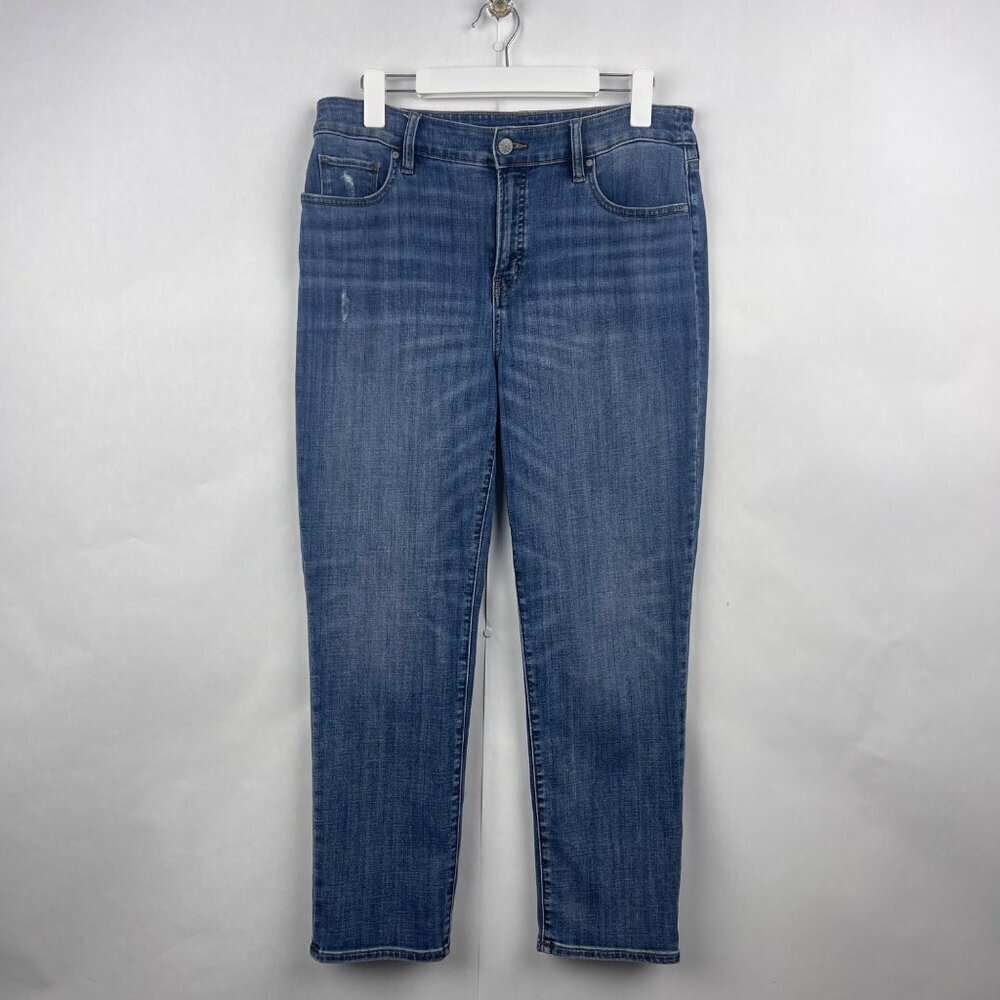 Chicos So Slimming Girlfriend Jeans Light Wash Mid-Rise Casual Denim Jeans